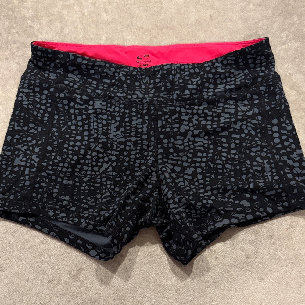 Champion Women's Black and Gray Athletic Shorts